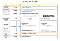（別紙）検証実施の流れ