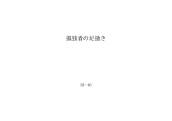 孤独者の足掻き ID:98327