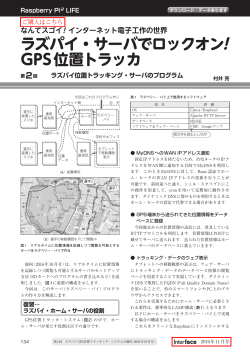 ラズパイ・サーバでロックオン! GPS位置トラッカ