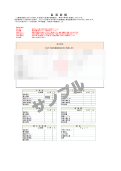 Page 1 製 図 診 断 にの製図診断はあなたの作成した図面から各項目を