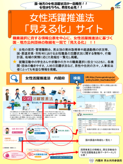 女性活躍推進法 「見える化」サイト