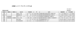 北海道 - 日本特殊塗料株式会社 塗料事業本部