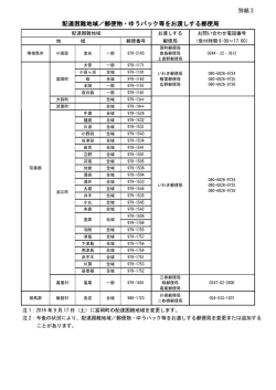 別紙 2 - 郵便局