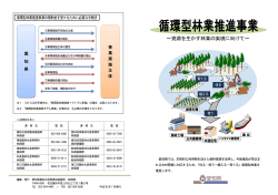「H28循環型林業推進事業」パンフレット [PDFファイル／530KB]
