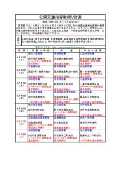 公開交通指導取締り