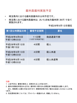 裁判員裁判実施予定（PDF形式）