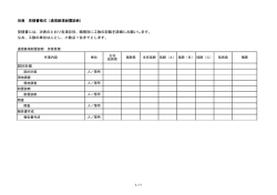 別表 見積書様式（通信鉄塔耐震診断） 見積書には、次表のとおり各項目