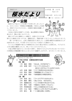 リーダー公開
