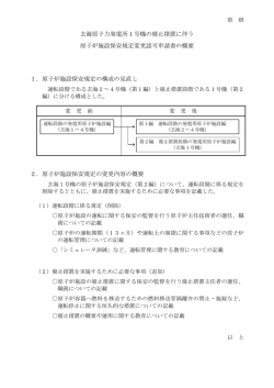 玄海原子力発電所1号機の廃止措置に伴う 原子炉施設保安規定変更