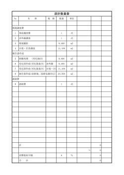 設計数量書