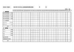 別添8(別紙2) (様式例)洗浄及び滅菌装置運転回数( 年 月)