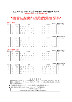 中学部 - 大田区城南少年軟式野球連盟