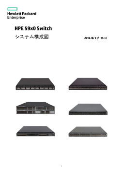 HPE 59x0 Switch システム構成図