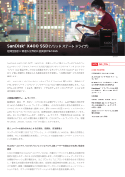 SanDisk® X400 SSD（ソリッドステートドライブ）