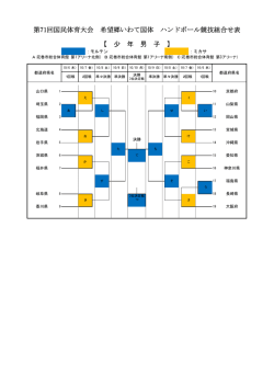 両社のボールを別表の様に使用