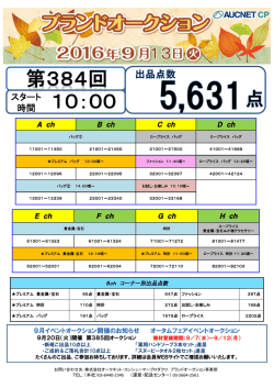 オークション進行表はコチラ