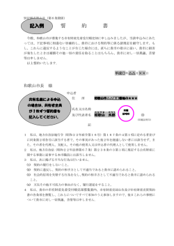 誓約書記入例 （PDF 137.4KB）