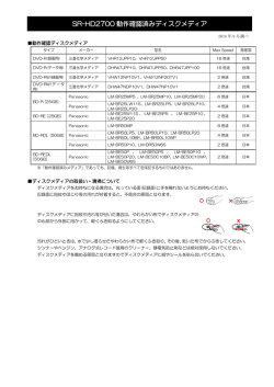 動作確認済ディスクメディアはこちら