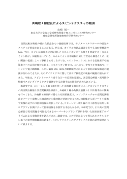 共鳴軟 X 線散乱によるスピンテクスチャの観測