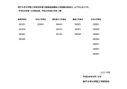 博士課程後期課程 - 工学研究科
