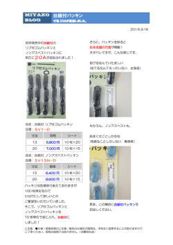 台紙付パッキン