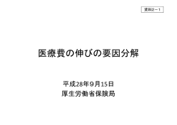 医療費の伸びの要因分解