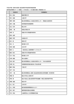 （書面）審査 評価委員名簿(PDF : 137KB)