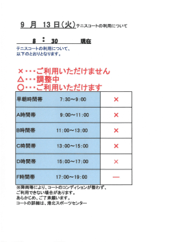 詳しい情報はこちら - 港北スポーツセンター