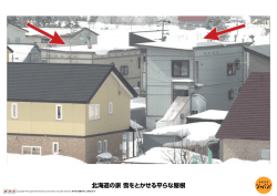 北海道の家 雪をとかせる平らな屋根