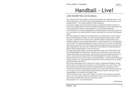 Handball live - TSV Travem&uuml;nde
