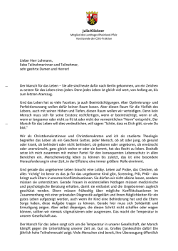 Julia Kl&ouml;ckner MdL - Marsch f&uuml;r das Leben