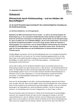 Hintergrund Finanzierung Kohleausstieg PDF