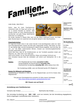 Infos zum Familienturnen