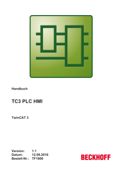 Handbuch TC3 PLC HMI