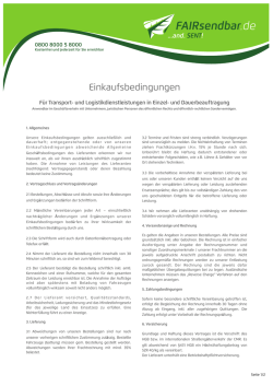 Einkaufsbedingungen
