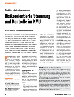 Risikoorientierte Steuerung und Kontrolle im KMU