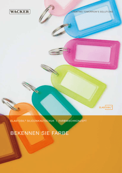 elastosil® siliconkautschuk farbmischkonzept