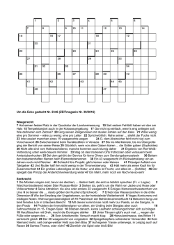 Das Kreuzworträtsel als PDF