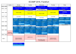 ECAMP 2016, Frankfurt