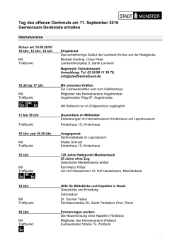 Programm als PDF - zur Homepage der Stadt Münster