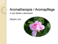 Aromatherapie / Aromapflege