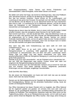Herr Kongresspr&auml;sident, meine Damen und Herren Pr&auml;sidenten und