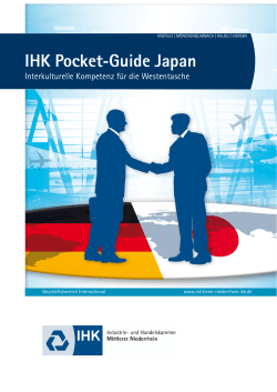 IHK Pocket-Guide Japan - IHK Mittlerer Niederrhein