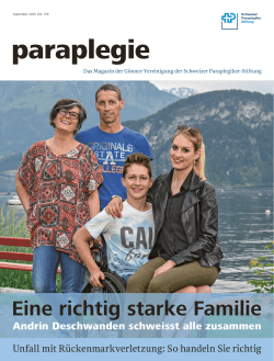 Paraplegie Nr. 159, September 2016