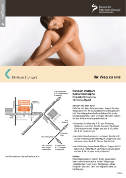 Ihr Weg zu uns - Klinikum Stuttgart