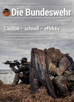 Lautlos – schnell – effektiv - Deutscher Bundeswehrverband