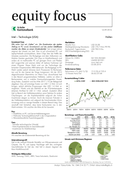 Intel &ndash; Technologie - St.Galler Kantonalbank