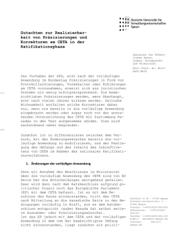 Gutachten - foodwatch