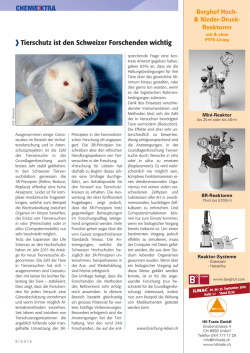 Tierschutz ist den Schweizer Forschenden wichtig