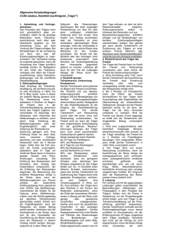 Reisebedingungen - CVJM Petri Bielefeld eV
